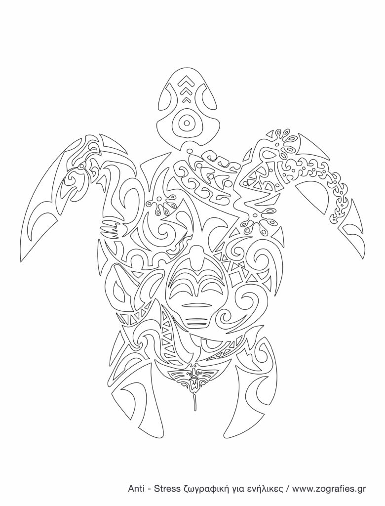 χελώνα, antistress, tribal