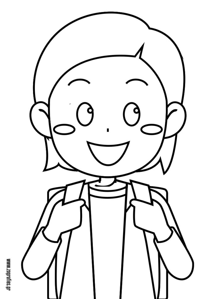 κορίτσι με σχολική τσάντα