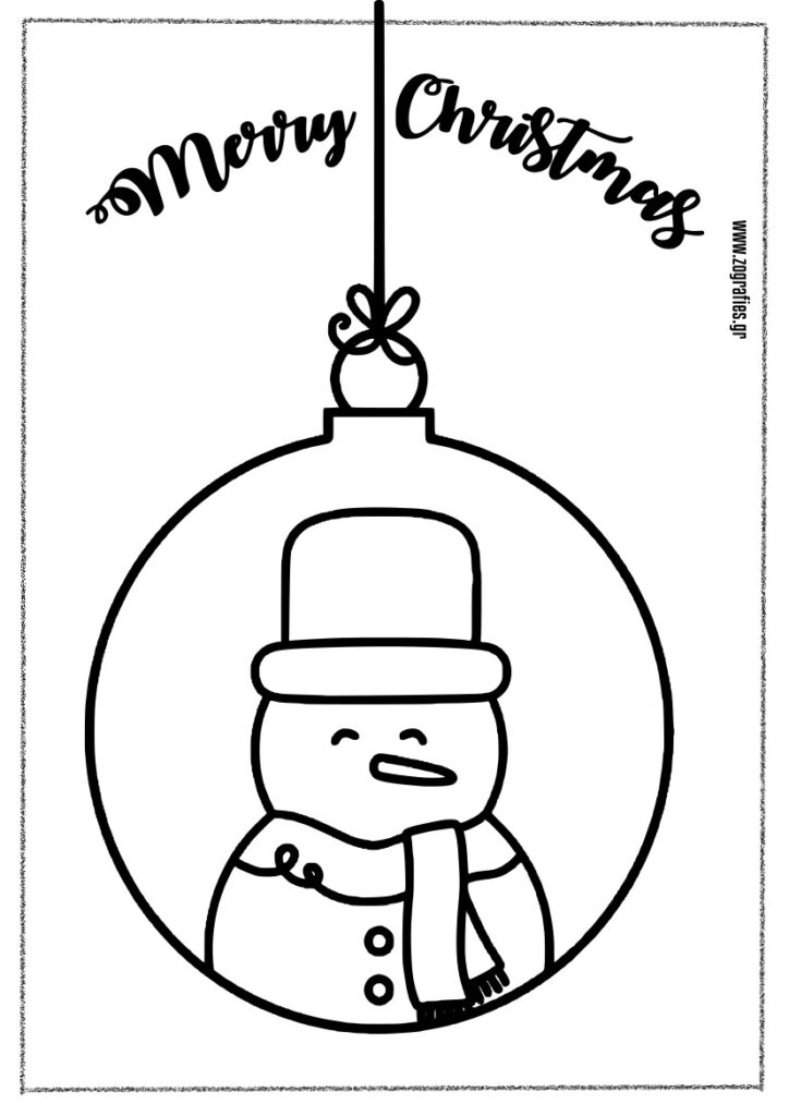 Merry christmas χιονάνθρωπος ζωγραφιά