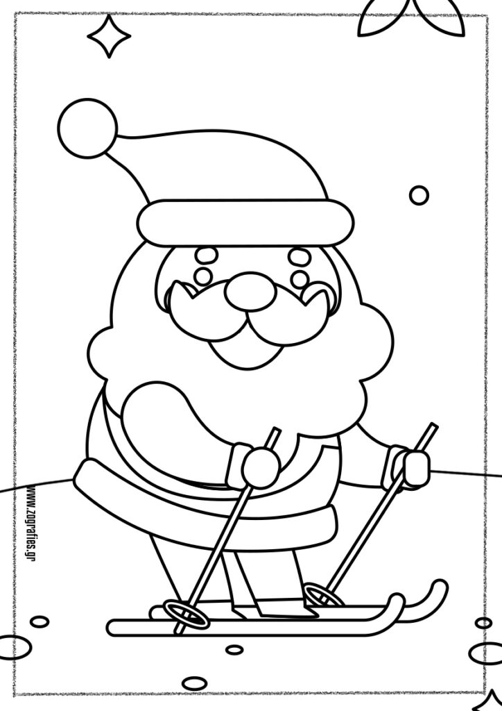 άγιος βασίλης ζωγραφιά