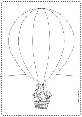 αερόστατο που κουβαλά ζώα