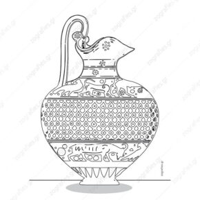 αμφορέας ζωγραφιά, αγγείο