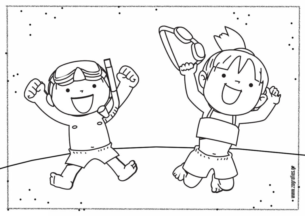 παιδιά με μαγιώ