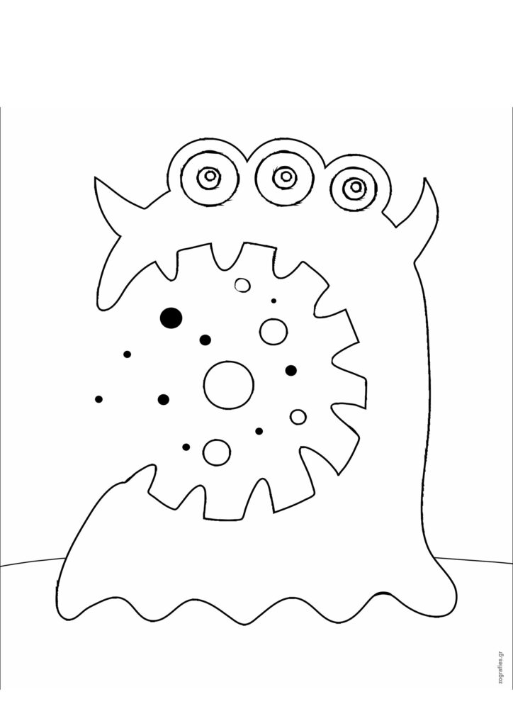 ζωγραφιές, τερατάκι, ζωγραφιά