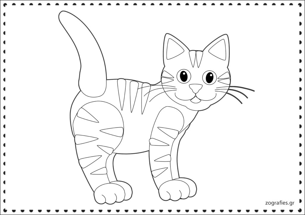 γάτα ζωγραφιά