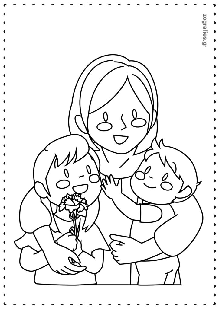 γιορτή μητέρας ζωγραφιά