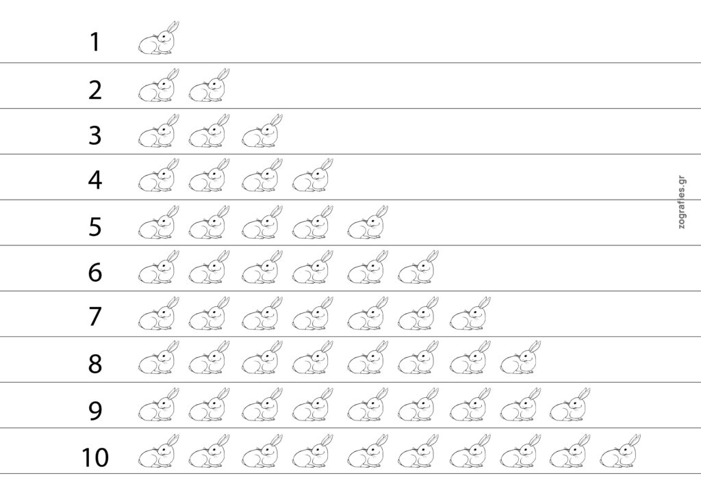 κουνελάκια για μέτρημα