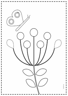 λουλούδι με πεταλούδα