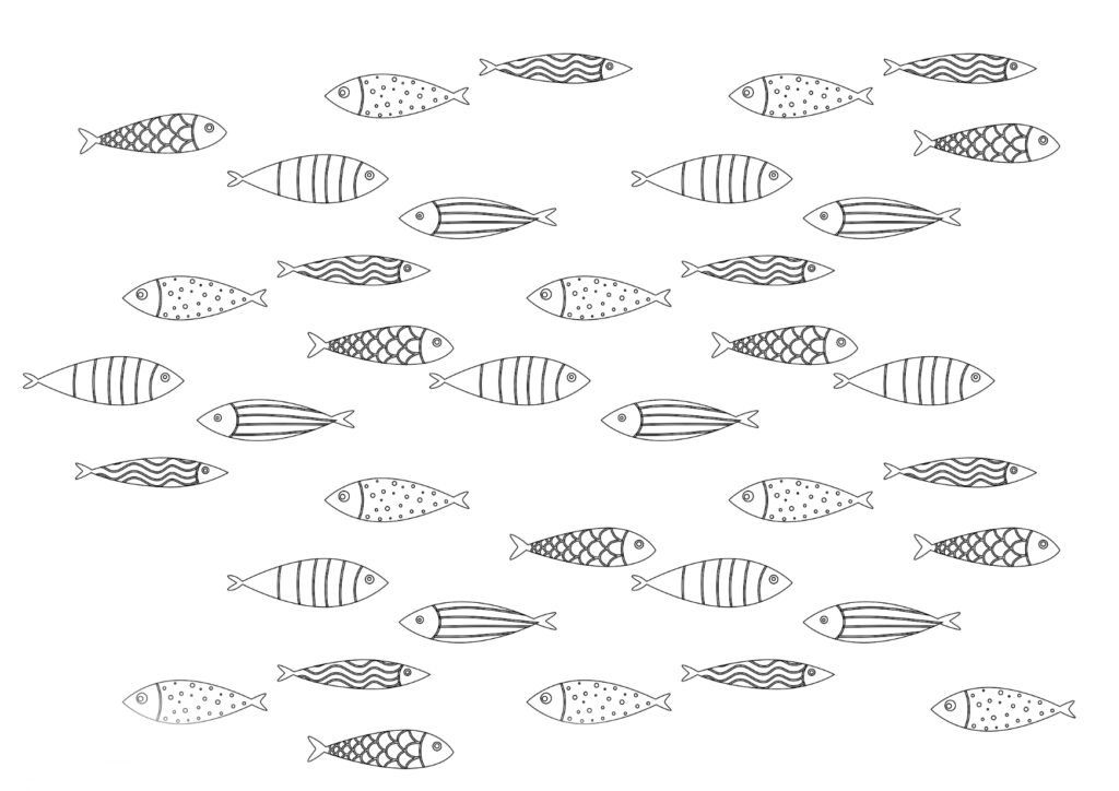 ψαράκια ζωγραφική