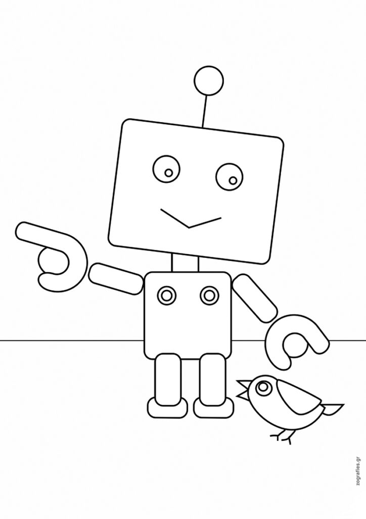 ρομπότ με πουλάκι
