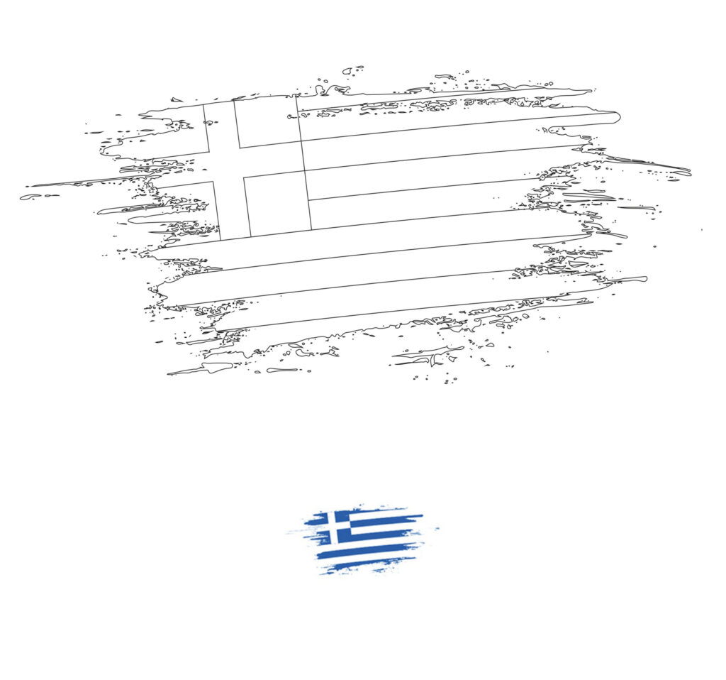 ελληνική σημαία ζωγραφική