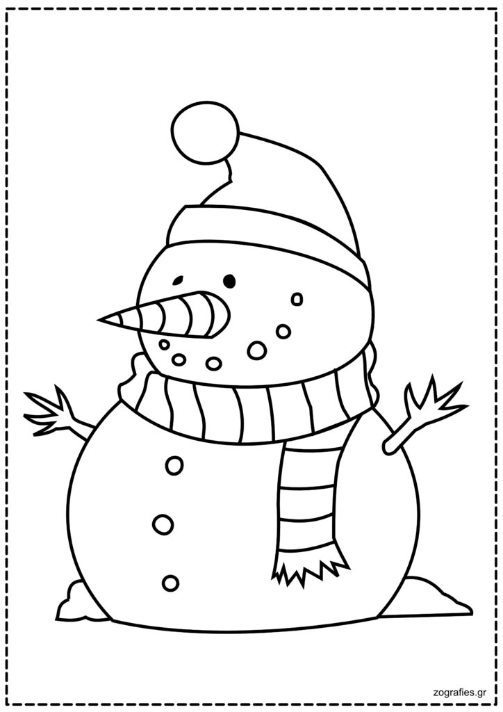 χιονάνθρωπος ζωγραφική