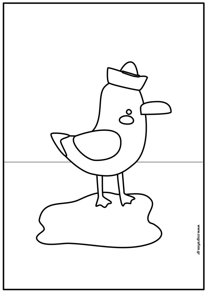 γλάρος ζωγραφιά