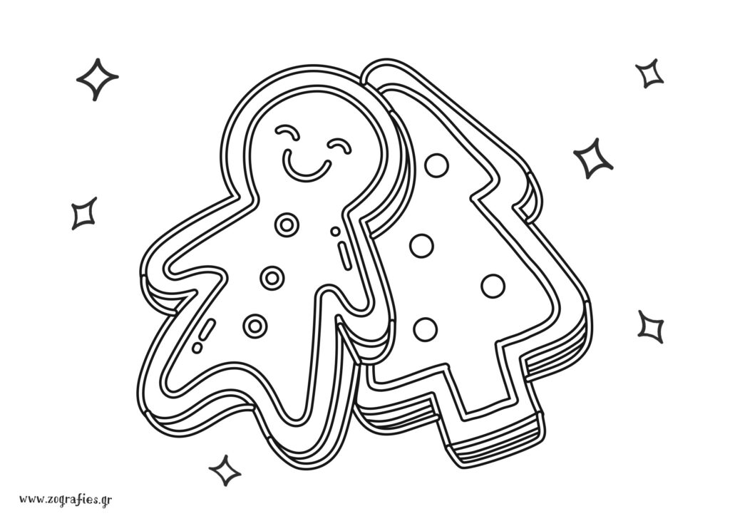 μπισκότο χριστούγεννα ζωγραφιά