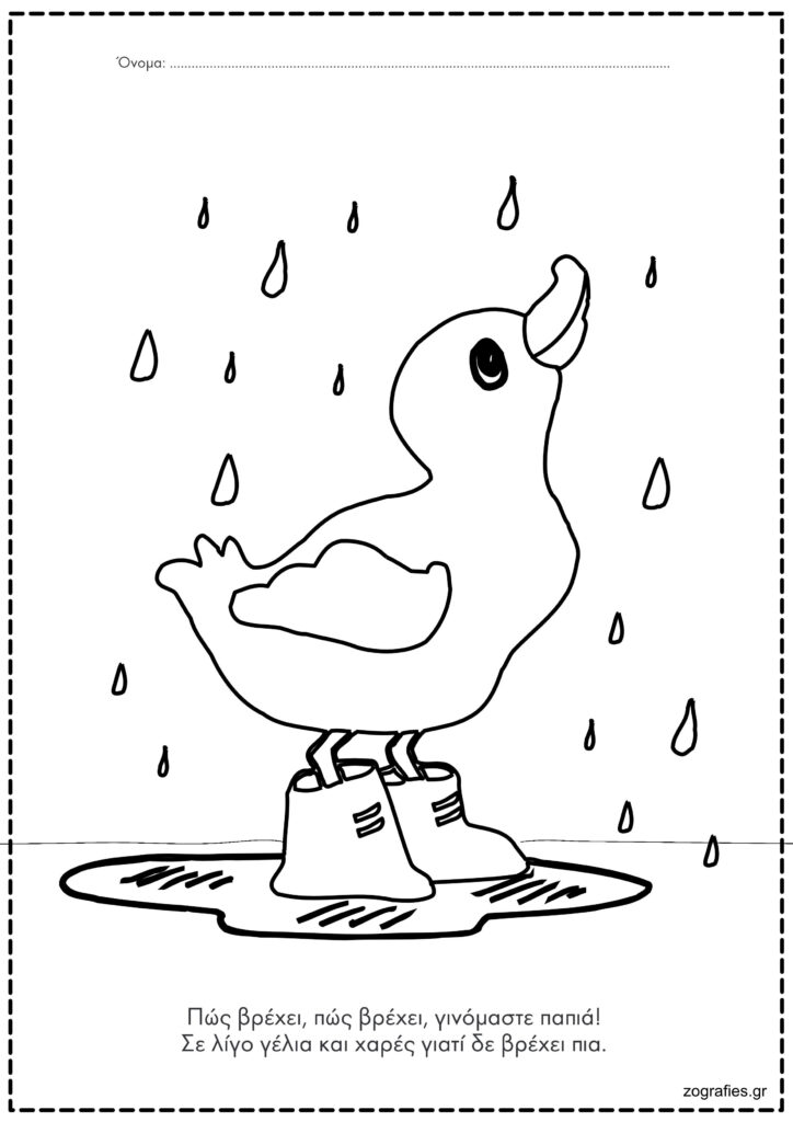 παπί στη βροχή